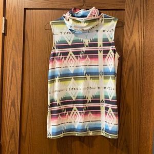 Neon Western Avery Tank Top with Built in Mask S